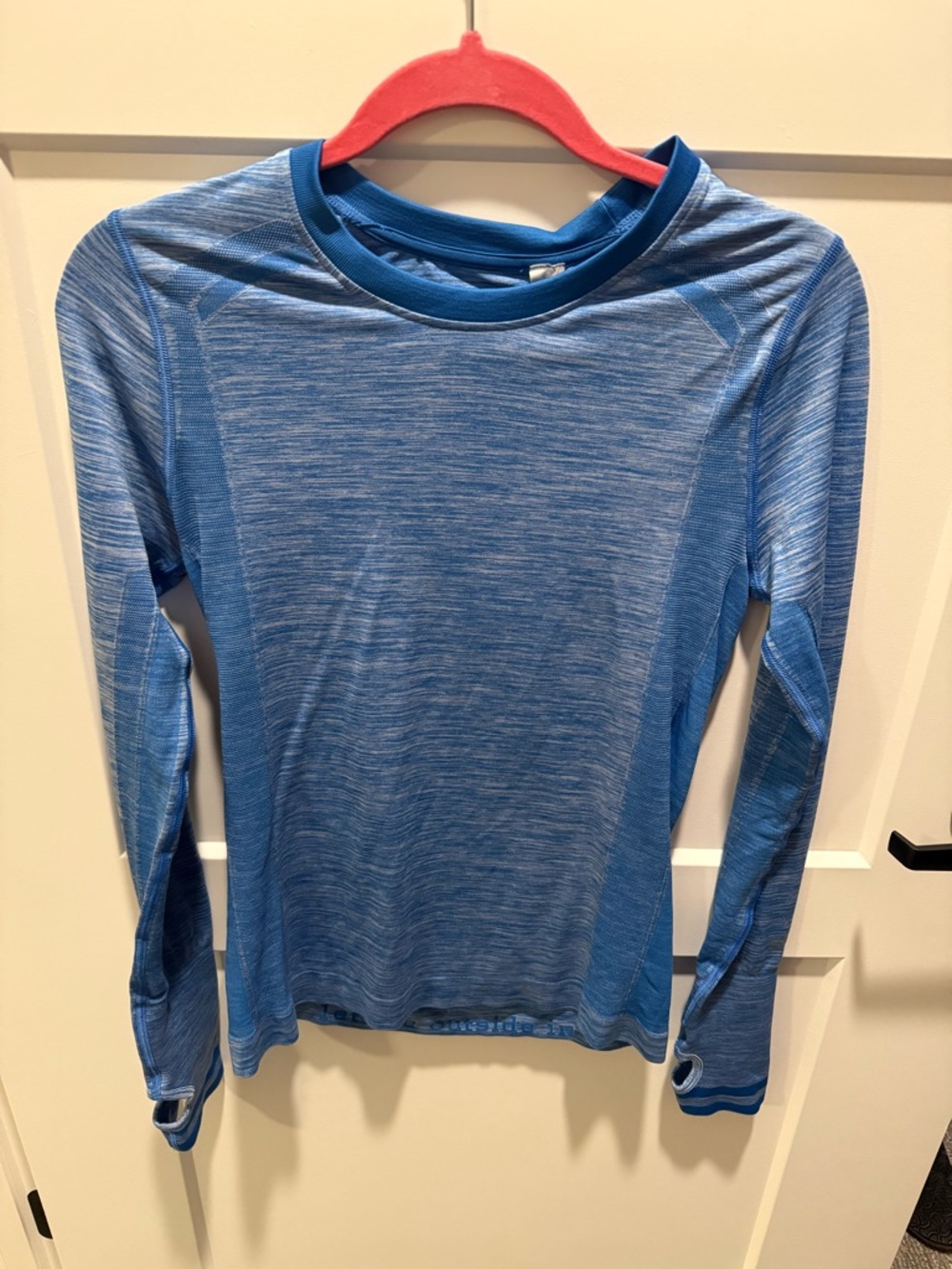 Stio Basis Seamless Crew Long Sleeve Top Blue Heather Performance Base S NWT